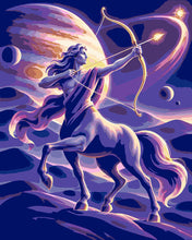 Cargar imagen en el visor de la galería, Pintar por numeros Figured'Art - Sagitario Zodiaco Cósmico