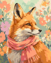 Cargar imagen en el visor de la galería, Pintar por numeros Figured'Art - Zorro entre Flores