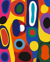 Cargar imagen en el visor de la galería, Pintar por numeros Figured'Art - Abstracción Geométrica Tribal