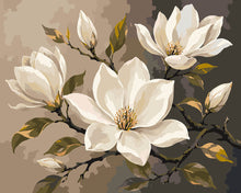 Cargar imagen en el visor de la galería, Pintar por numeros Figured'Art - Elegancia de Magnolia