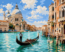 Cargar imagen en el visor de la galería, Pintar por numeros Figured'Art - Góndola Veneciana