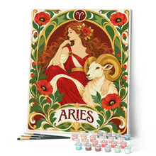 Cargar imagen en el visor de la galería, Art Nouveau Zodiaco Aries
