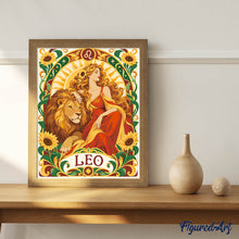 Cargar imagen en el visor de la galería, Art Nouveau Zodiaco Leo