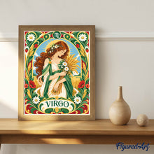 Cargar imagen en el visor de la galería, Art Nouveau Zodiaco Virgo
