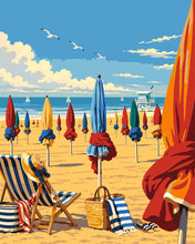 Cargar imagen en el visor de la galería, Pintar por numeros Figured'Art - Playa de Deauville, Normandía