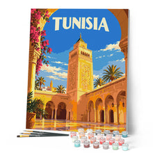 Cargar imagen en el visor de la galería, Póster de Viaje Túnez, Mezquita Al-Zaytuna