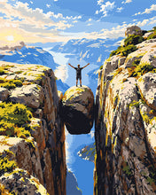Cargar imagen en el visor de la galería, Pintar por numeros Figured'Art - Kjeragbolten, Noruega