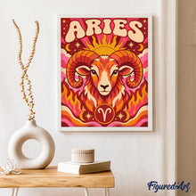 Cargar imagen en el visor de la galería, Zodiaco Retro Aries