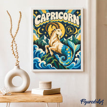 Cargar imagen en el visor de la galería, Zodiaco Retro Capricornio