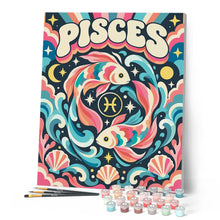 Cargar imagen en el visor de la galería, Zodiaco Retro Piscis