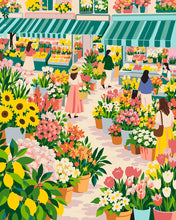 Cargar imagen en el visor de la galería, Pintar por numeros Figured'Art - Mercado en Flor