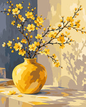 Cargar imagen en el visor de la galería, Pintar por numeros Figured'Art - Flores Doradas