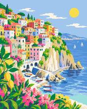 Cargar imagen en el visor de la galería, Pintar por numeros Figured'Art - Sol junto al Mar