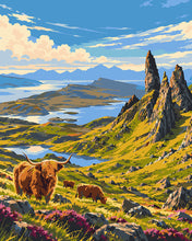 Cargar imagen en el visor de la galería, Pintar por numeros Figured'Art - Isla de Skye