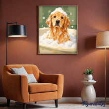 Cargar imagen en el visor de la galería, Baño de burbujas para el golden retriever