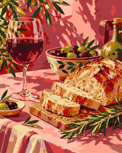 Cargar imagen en el visor de la galería, Pintar por numeros Figured'Art - Aperitivo italiano rústico
