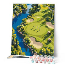 Cargar imagen en el visor de la galería, Campo de golf junto al río