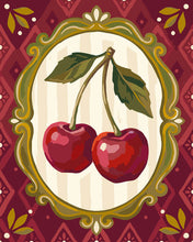 Cargar imagen en el visor de la galería, Pintar por numeros Figured'Art - Encanto vintage de cerezas