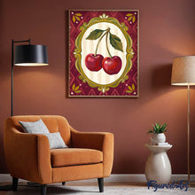 Cargar imagen en el visor de la galería, Encanto vintage de cerezas
