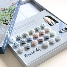 Cargar imagen en el visor de la galería, Kit Regalo Pintura por números - Calle de París en Acuarela