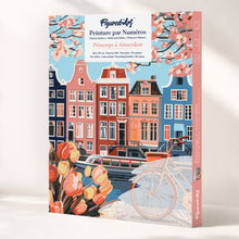 Cargar imagen en el visor de la galería, Kit Regalo Pintura por números - Primavera en Ámsterdam Figured'Art