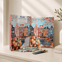 Cargar imagen en el visor de la galería, Kit Regalo Pintura por números - Primavera en Ámsterdam