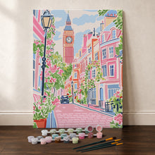 Cargar imagen en el visor de la galería, Kit Regalo Pintura por números - Londres en Tonos Pastel