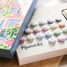 Cargar imagen en el visor de la galería, Kit Regalo Pintura por números - Londres en Tonos Pastel
