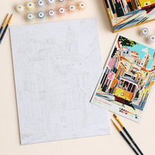 Cargar imagen en el visor de la galería, Kit Regalo Pintura por números - Calles de Lisboa