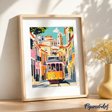 Cargar imagen en el visor de la galería, Kit Regalo Pintura por números - Calles de Lisboa