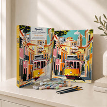 Cargar imagen en el visor de la galería, Kit Regalo Pintura por números - Calles de Lisboa