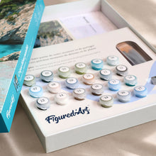 Cargar imagen en el visor de la galería, Kit Regalo Pintura por números - Cala Azul Tranquila