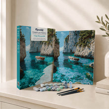 Cargar imagen en el visor de la galería, Kit Regalo Pintura por números - Cala Azul Tranquila