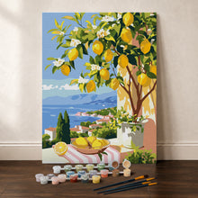 Cargar imagen en el visor de la galería, Kit Regalo Pintura por números - Limón de Verano