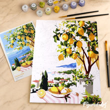 Cargar imagen en el visor de la galería, Kit Regalo Pintura por números - Limón de Verano