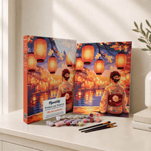 Cargar imagen en el visor de la galería, Kit Regalo Pintura por números - Festival de los Faroles