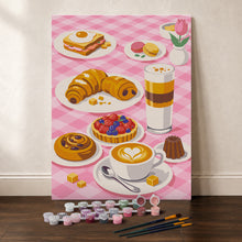 Cargar imagen en el visor de la galería, Kit Regalo Pintura por números - Dulce Desayuno
