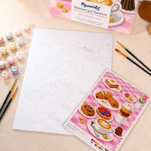 Cargar imagen en el visor de la galería, Kit Regalo Pintura por números - Dulce Desayuno