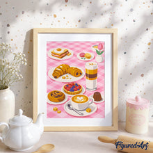 Cargar imagen en el visor de la galería, Kit Regalo Pintura por números - Dulce Desayuno