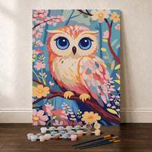 Cargar imagen en el visor de la galería, Kit Regalo Pintura por números - Dulce Búho