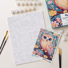 Cargar imagen en el visor de la galería, Kit Regalo Pintura por números - Dulce Búho
