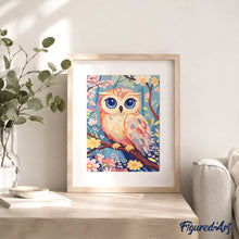 Cargar imagen en el visor de la galería, Kit Regalo Pintura por números - Dulce Búho