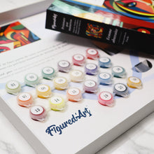 Cargar imagen en el visor de la galería, Kit Regalo Pintura por números - Mujer Abstracta