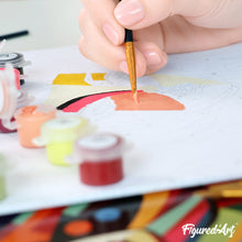Cargar imagen en el visor de la galería, Kit Regalo Pintura por números - Mujer Abstracta