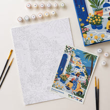 Cargar imagen en el visor de la galería, Kit Regalo Pintura por números - Escapada a Santorini