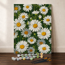 Cargar imagen en el visor de la galería, Kit Regalo Pintura por números - Margaritas Blancas