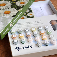 Cargar imagen en el visor de la galería, Kit Regalo Pintura por números - Margaritas Blancas