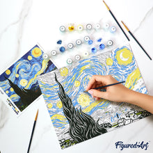 Cargar imagen en el visor de la galería, Kit Regalo Pintura por números - La noche estrellada
Vincent van Gogh