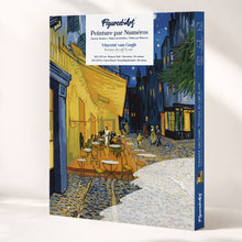 Cargar imagen en el visor de la galería, Kit Regalo Pintura por números - Terraza de café por la noche
Vincent van Gogh Figured'Art