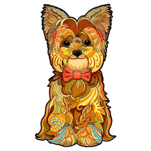 Cargar imagen en el visor de la galería, Puzzle de madera - Yorkshire Terrier